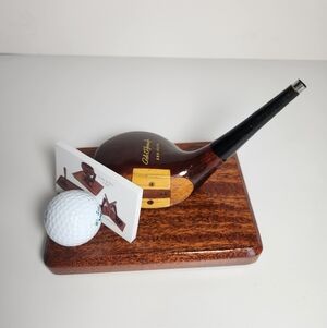 Robert T Jones Jr Golf Club Desk Plaque Father's Day Gift Decor St Andrews Ball